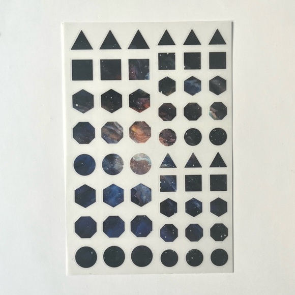 🏷️ aesthetic space abstract sticker sheets set of 4 - Picture 13 of 16